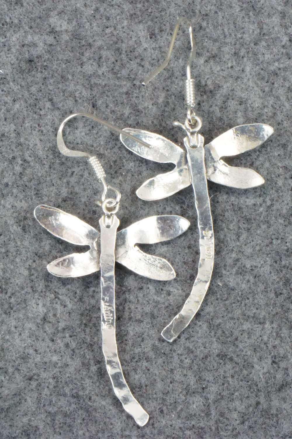 Coral & Sterling Silver Earrings - Lucille Platero