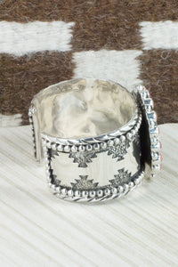 White Buffalo, Spiny Oyster & Sterling Silver Bracelet - Sandra Parkett
