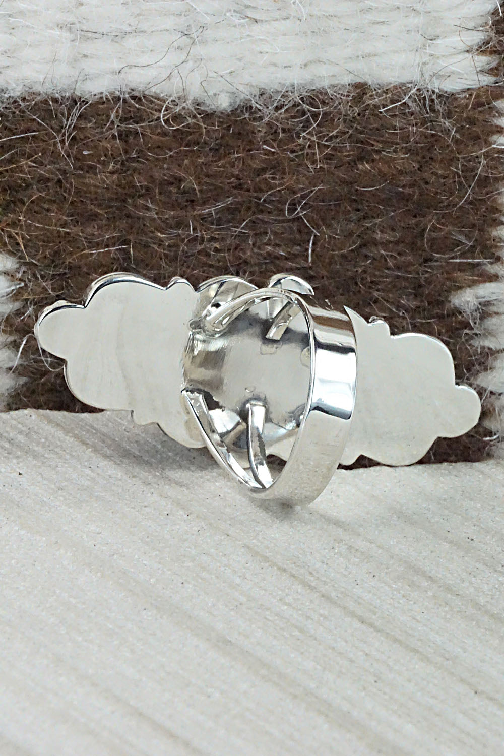 Turquoise & Sterling Silver Ring - Marie Jones - Size 8