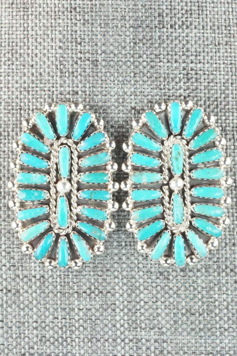 Turquoise & Sterling Silver Earrings - Philena Byjoe