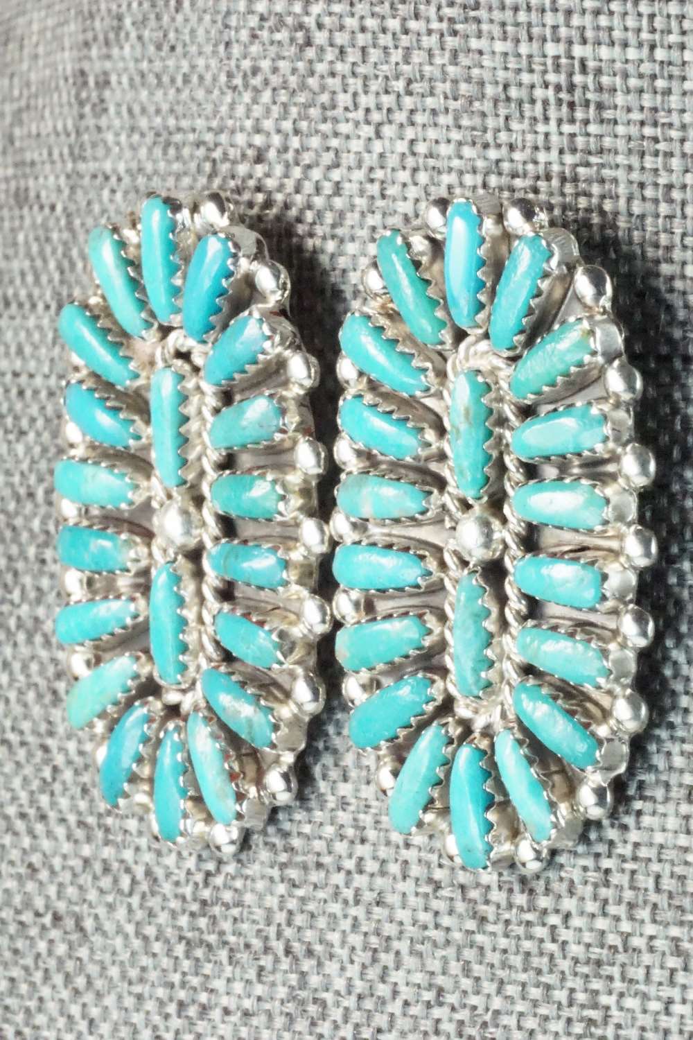 Turquoise & Sterling Silver Earrings - Philena Byjoe