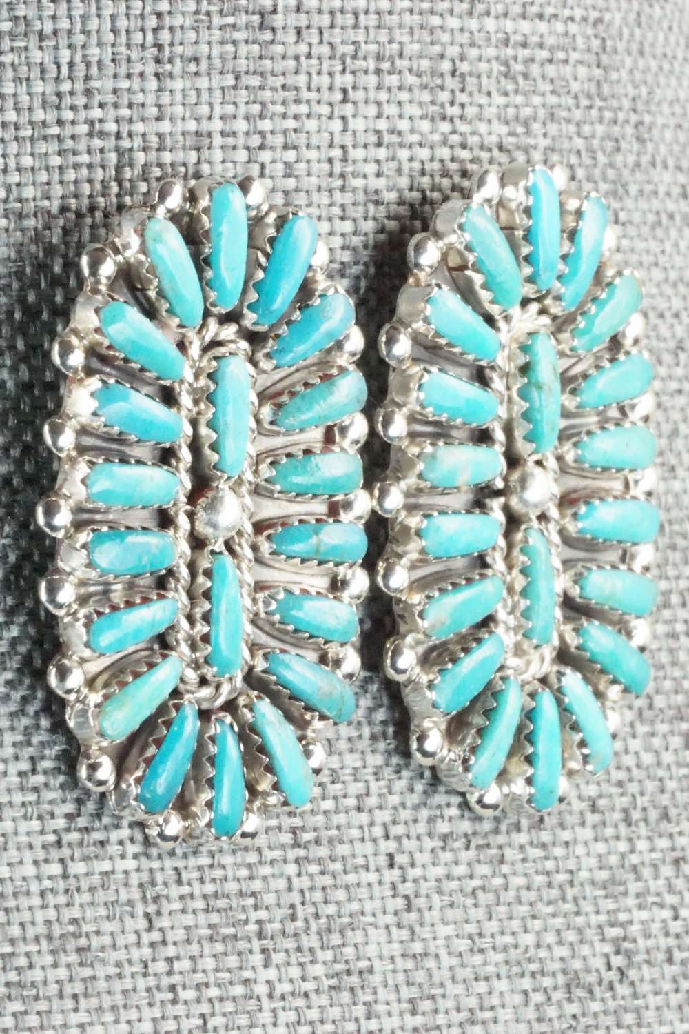 Turquoise & Sterling Silver Earrings - Philena Byjoe