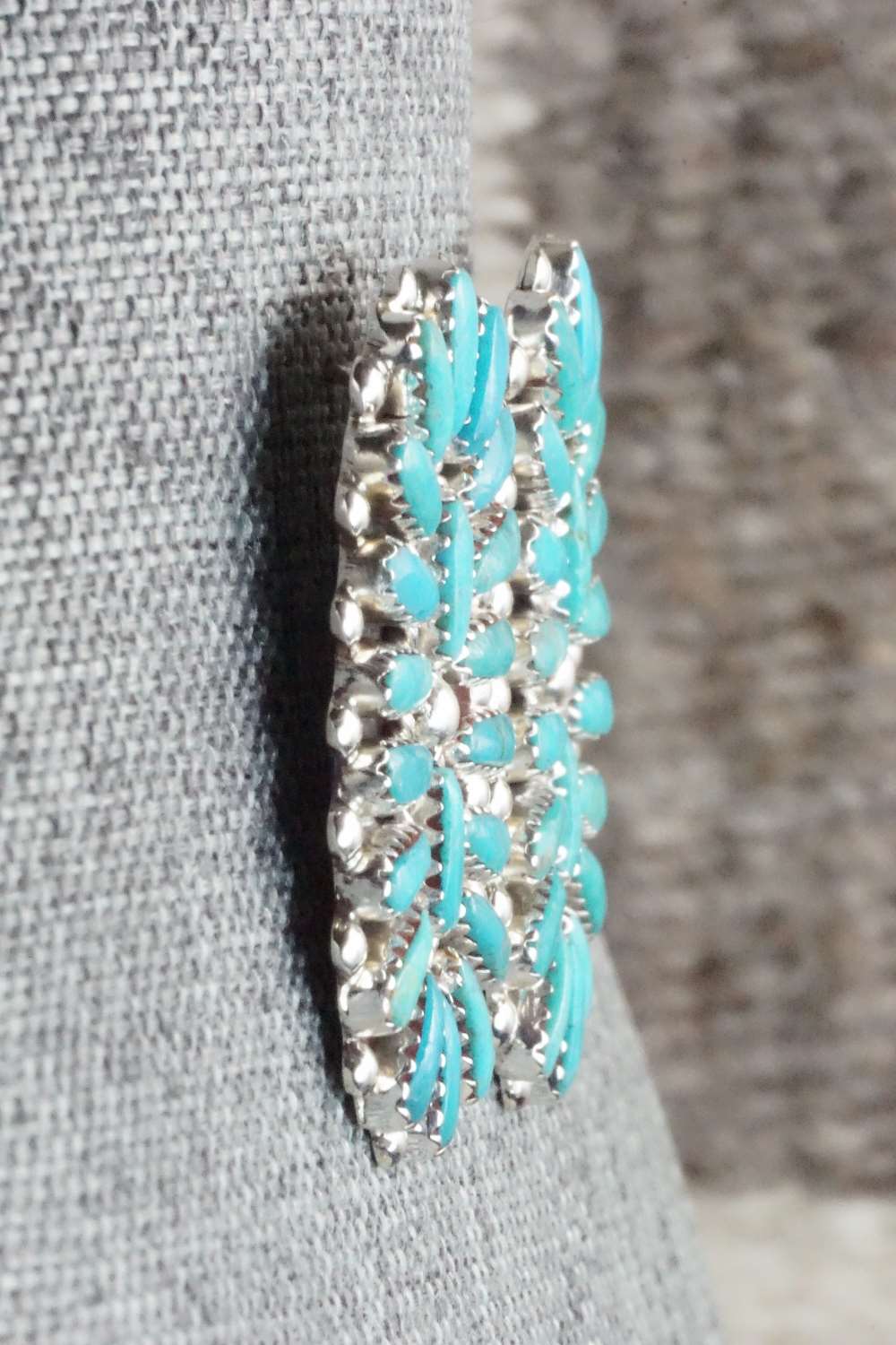 Turquoise & Sterling Silver Earrings - Philena Byjoe