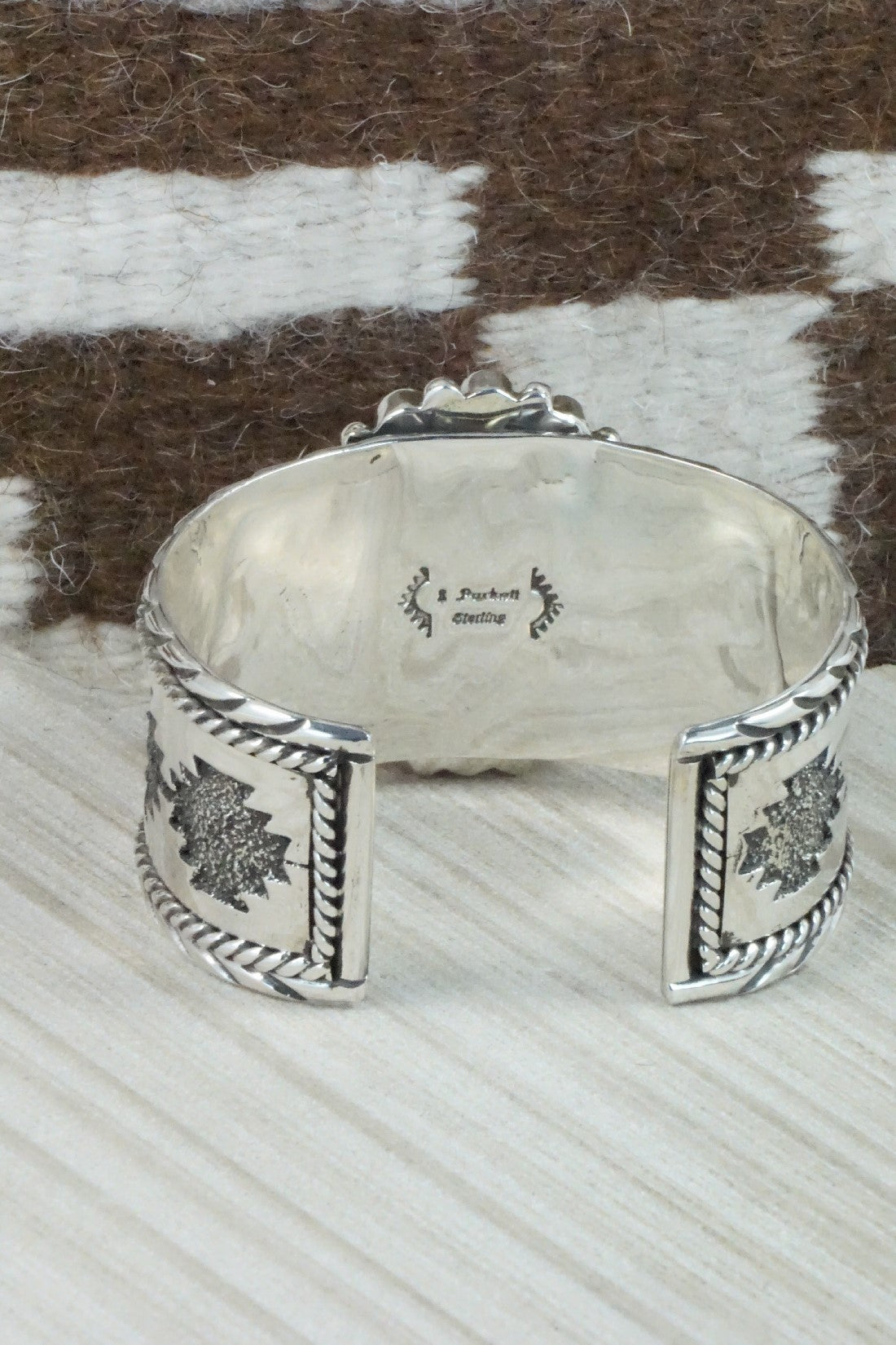 Charoite, Spiny Oyster & Sterling Silver Bracelet - Sandra Parkett