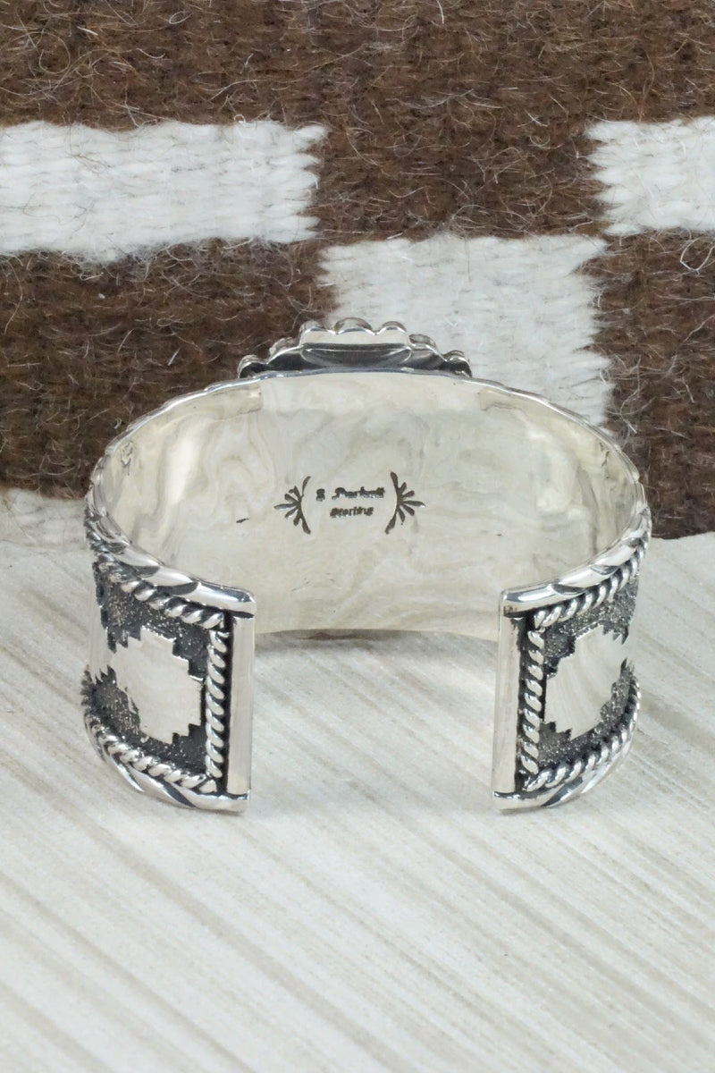 Charoite, Spiny Oyster & Sterling Silver Bracelet - Sandra Parkett