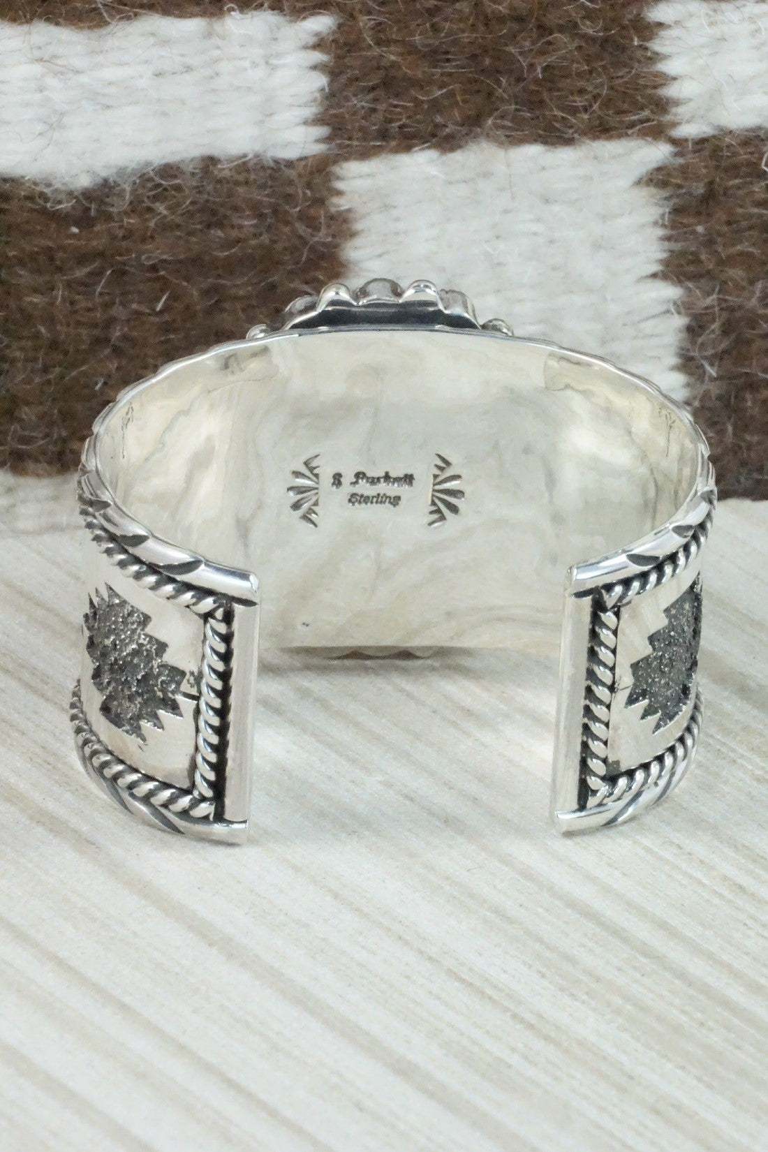 Charoite, Spiny Oyster & Sterling Silver Bracelet - Sandra Parkett