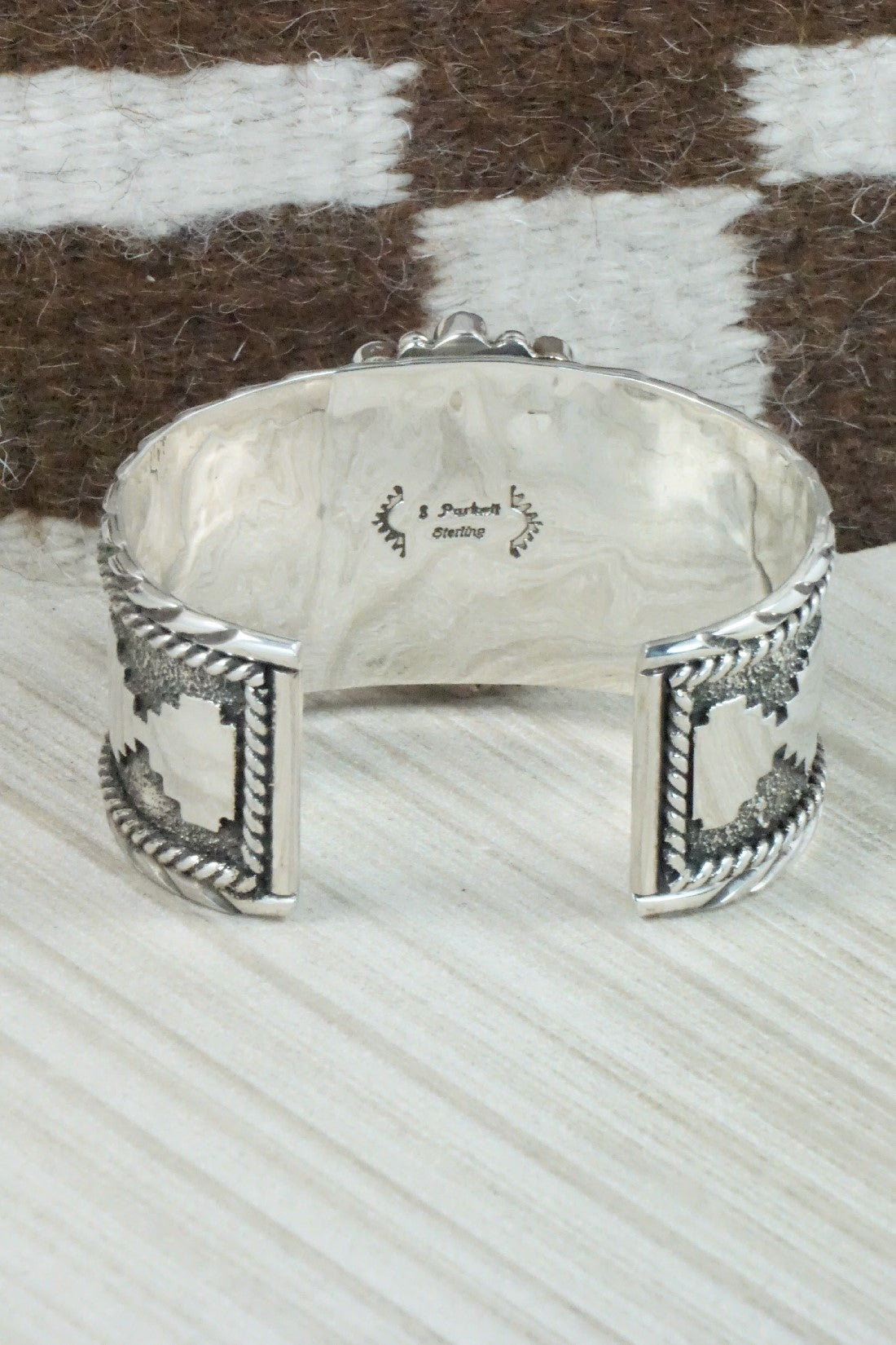 Spiny Oyster & Sterling Silver Bracelet - Sandra Parkett