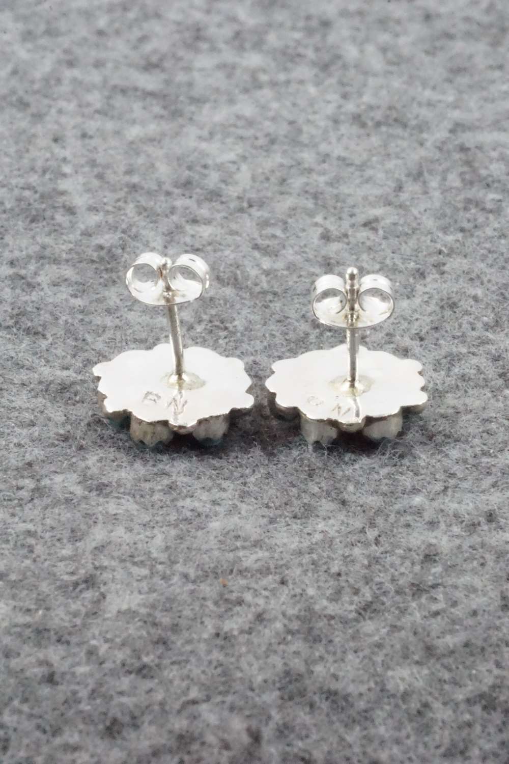 Turquoise & Sterling Silver Earrings - Berna Nakatewa