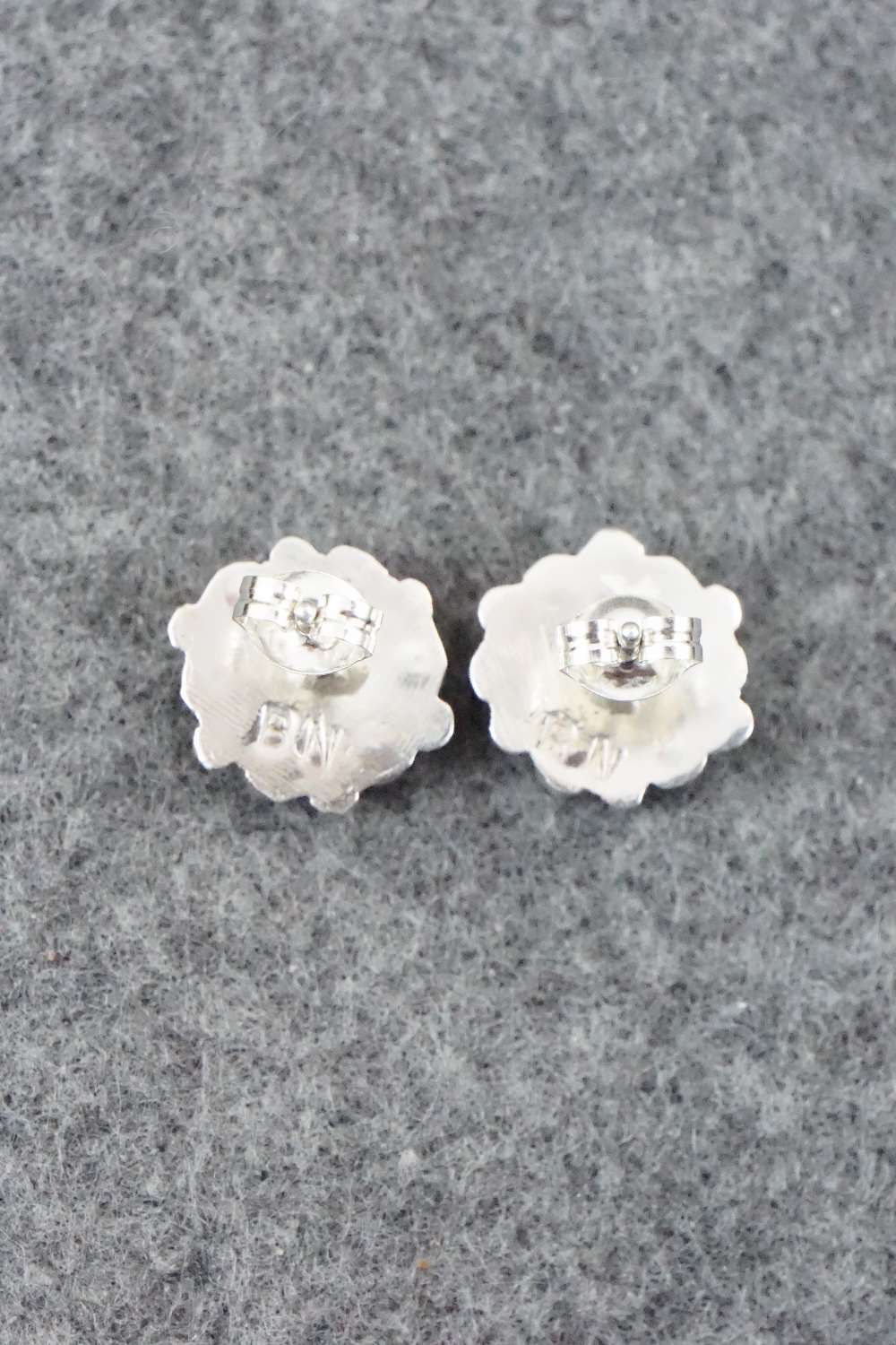 Turquoise & Sterling Silver Earrings - Berna Nakatewa
