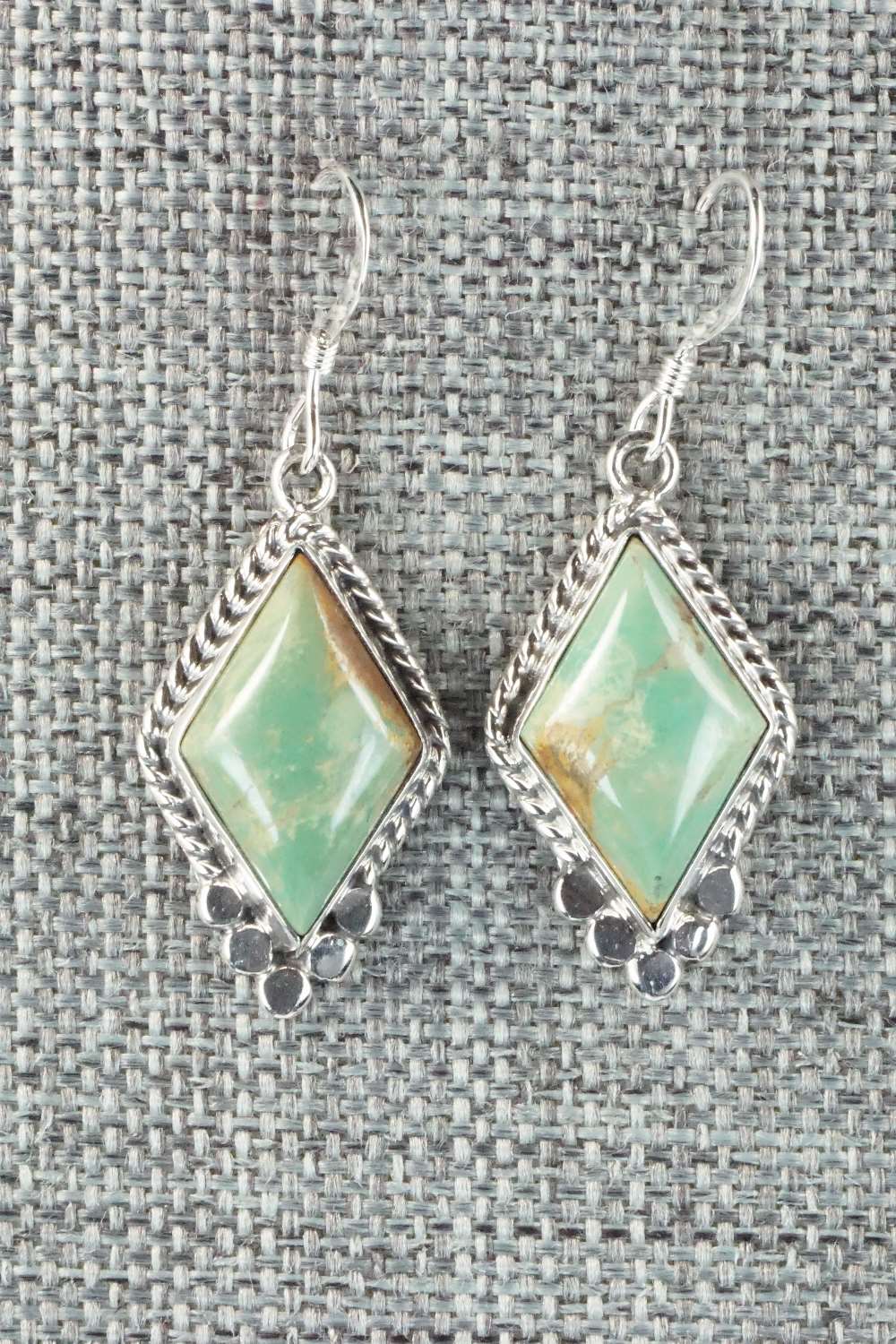 Turquoise & Sterling Silver Earrings - Gary Shorty