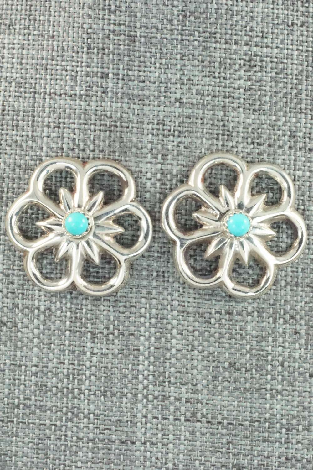Turquoise & Sterling Silver Earrings - Annabelle Lantana