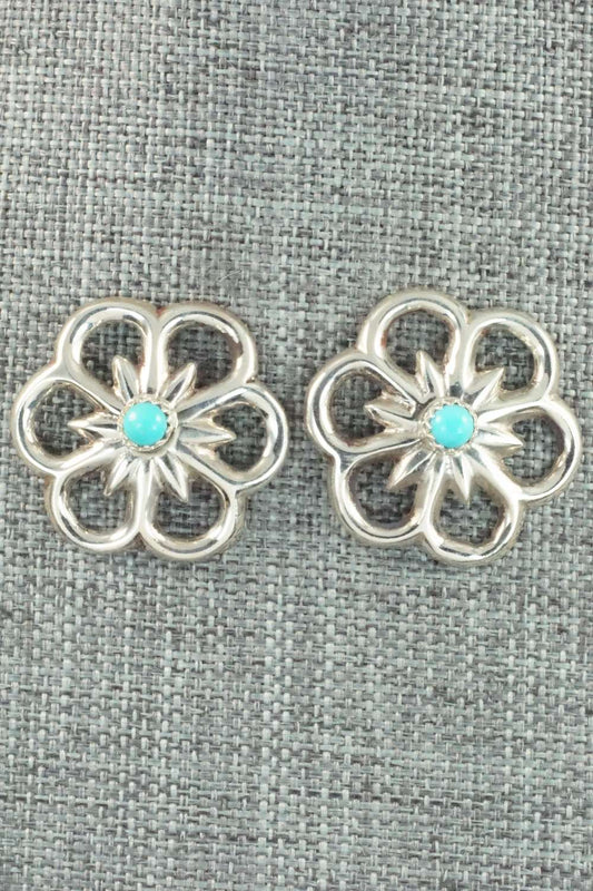 Turquoise & Sterling Silver Earrings - Annabelle Lantana
