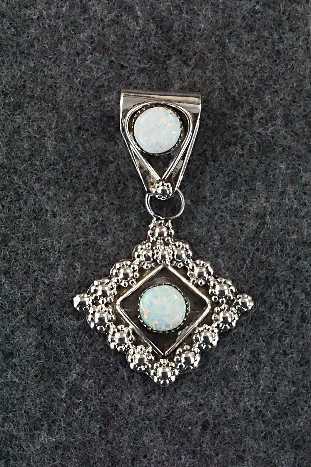 Opalite and Sterling Silver Pendant - Verdie Booqua