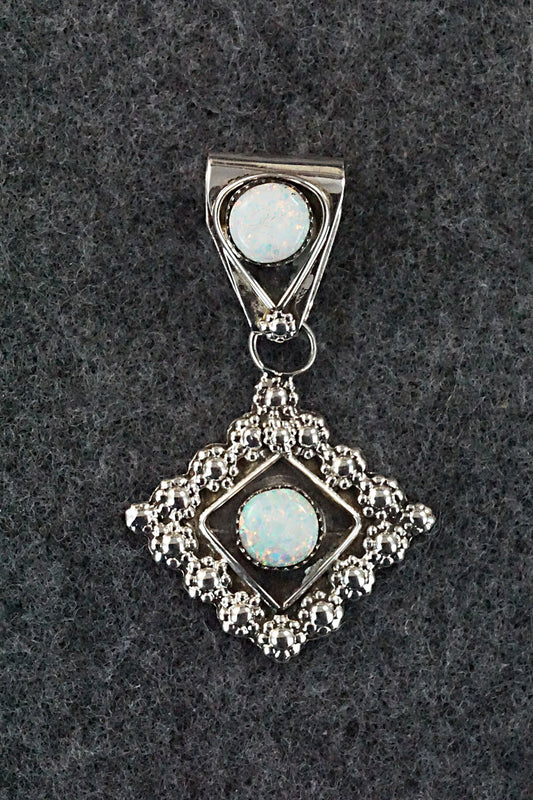 Opalite and Sterling Silver Pendant - Verdie Booqua