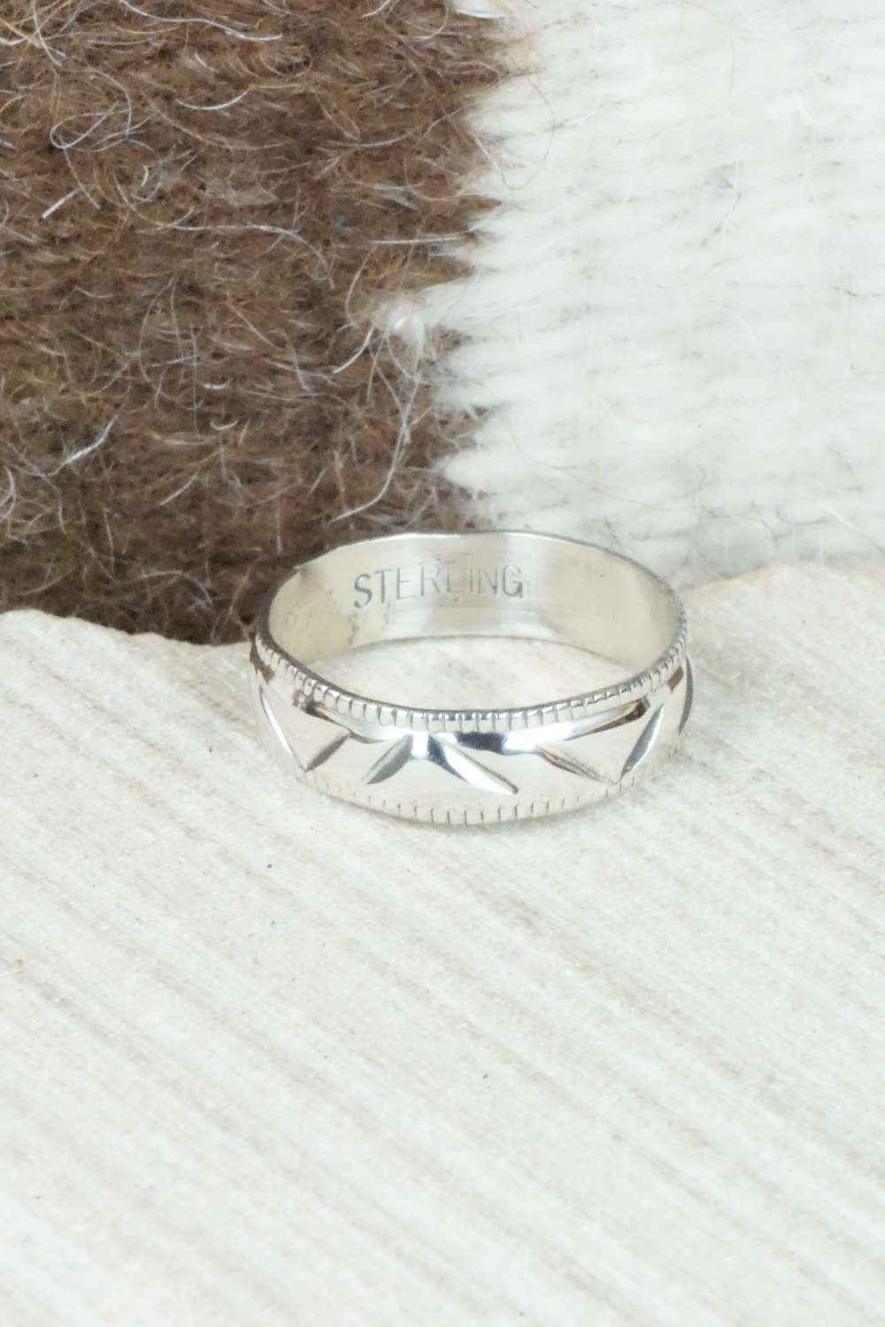 Sterling Silver Ring - Caroline Tsosie - Size 8.75