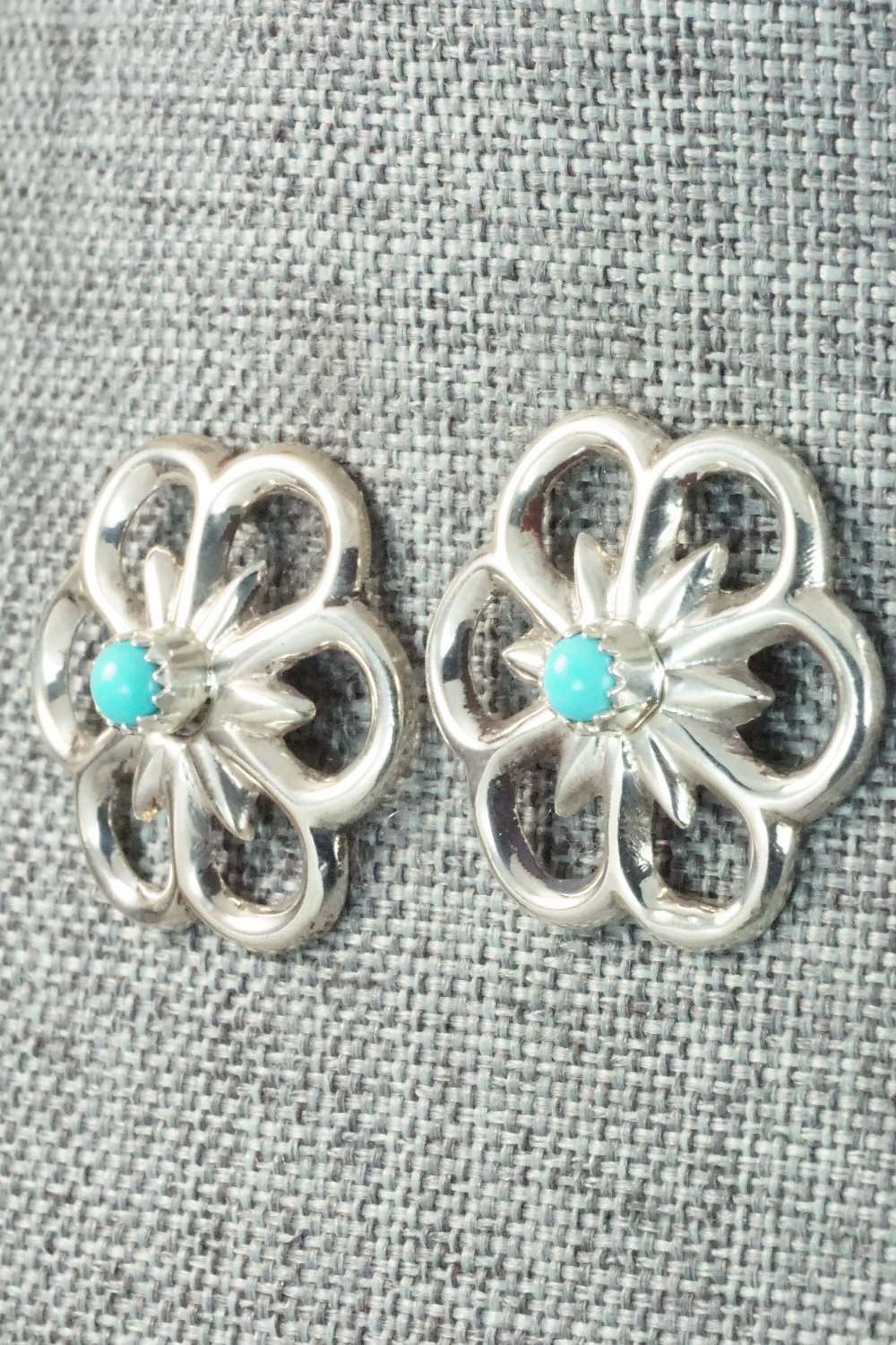 Turquoise & Sterling Silver Earrings - Annabelle Lantana