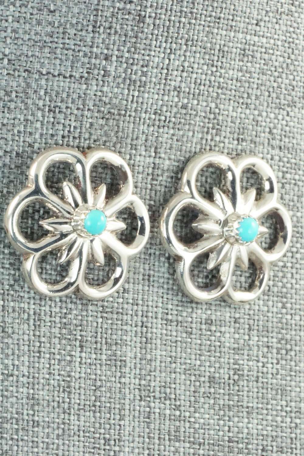 Turquoise & Sterling Silver Earrings - Annabelle Lantana