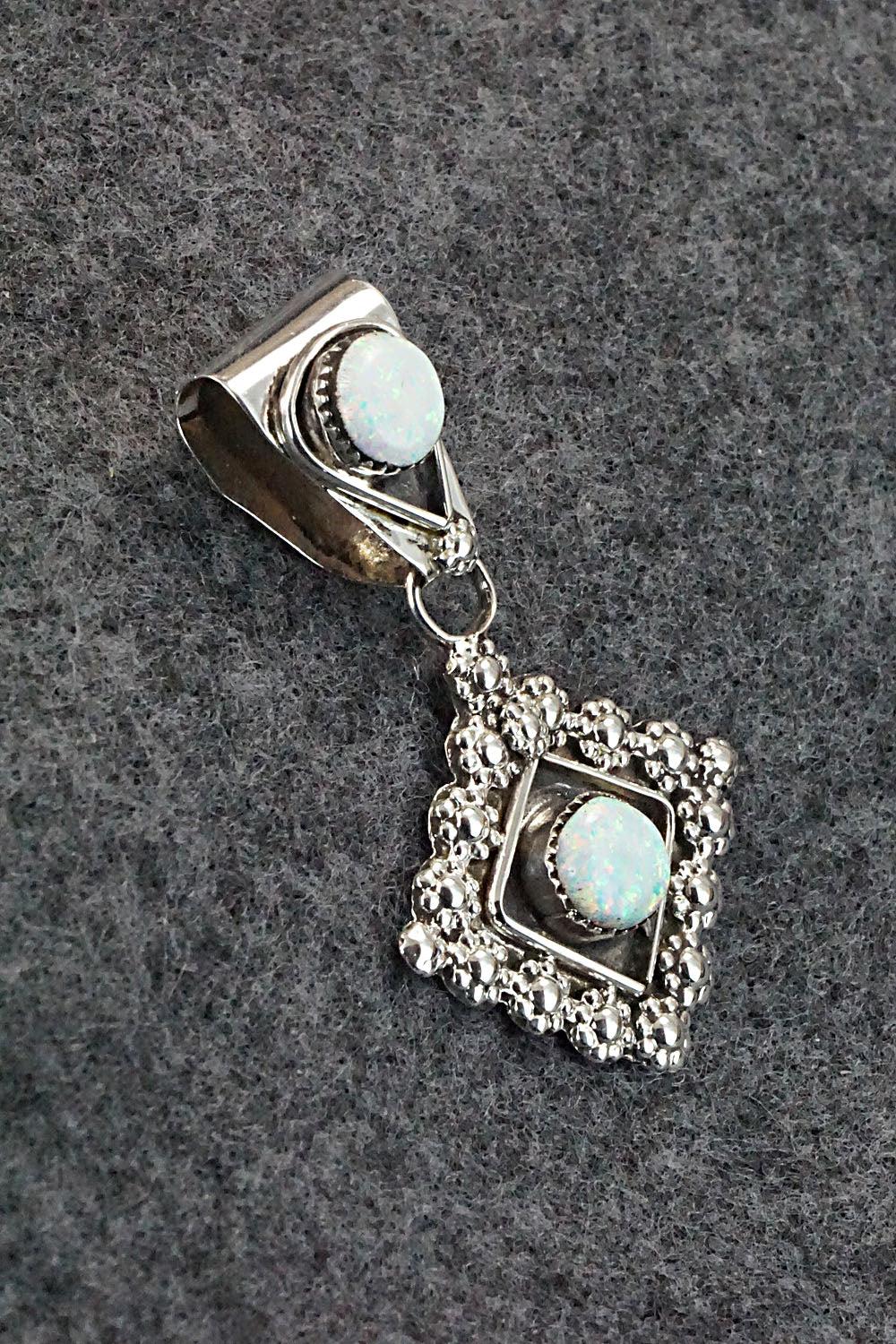 Opalite and Sterling Silver Pendant - Verdie Booqua