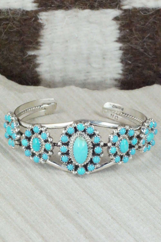 Turquoise & Sterling Silver Bracelet - Nathaniel Curley