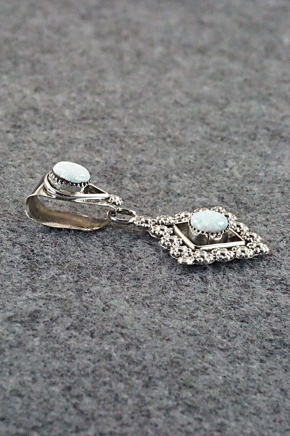 Opalite and Sterling Silver Pendant - Verdie Booqua