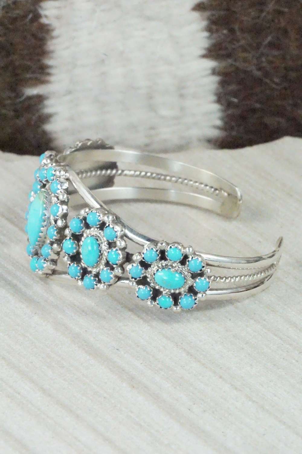 Turquoise & Sterling Silver Bracelet - Nathaniel Curley