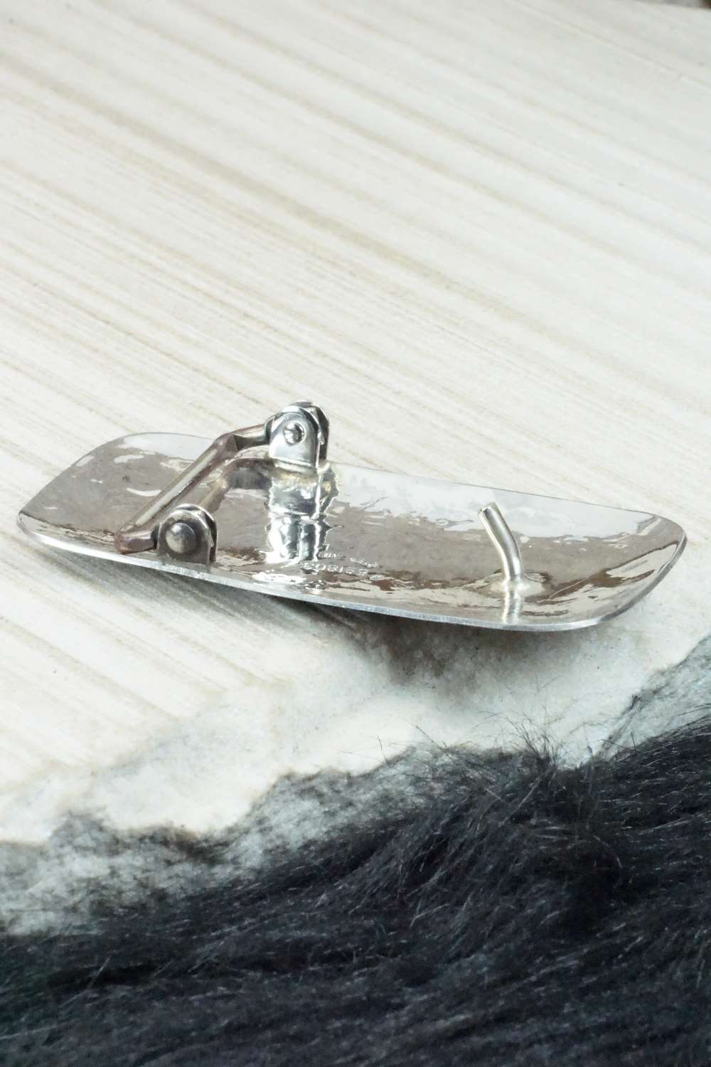 Multi Stone & Sterling Silver Inlay Bolo Tie and Buckle - Jane Becenti