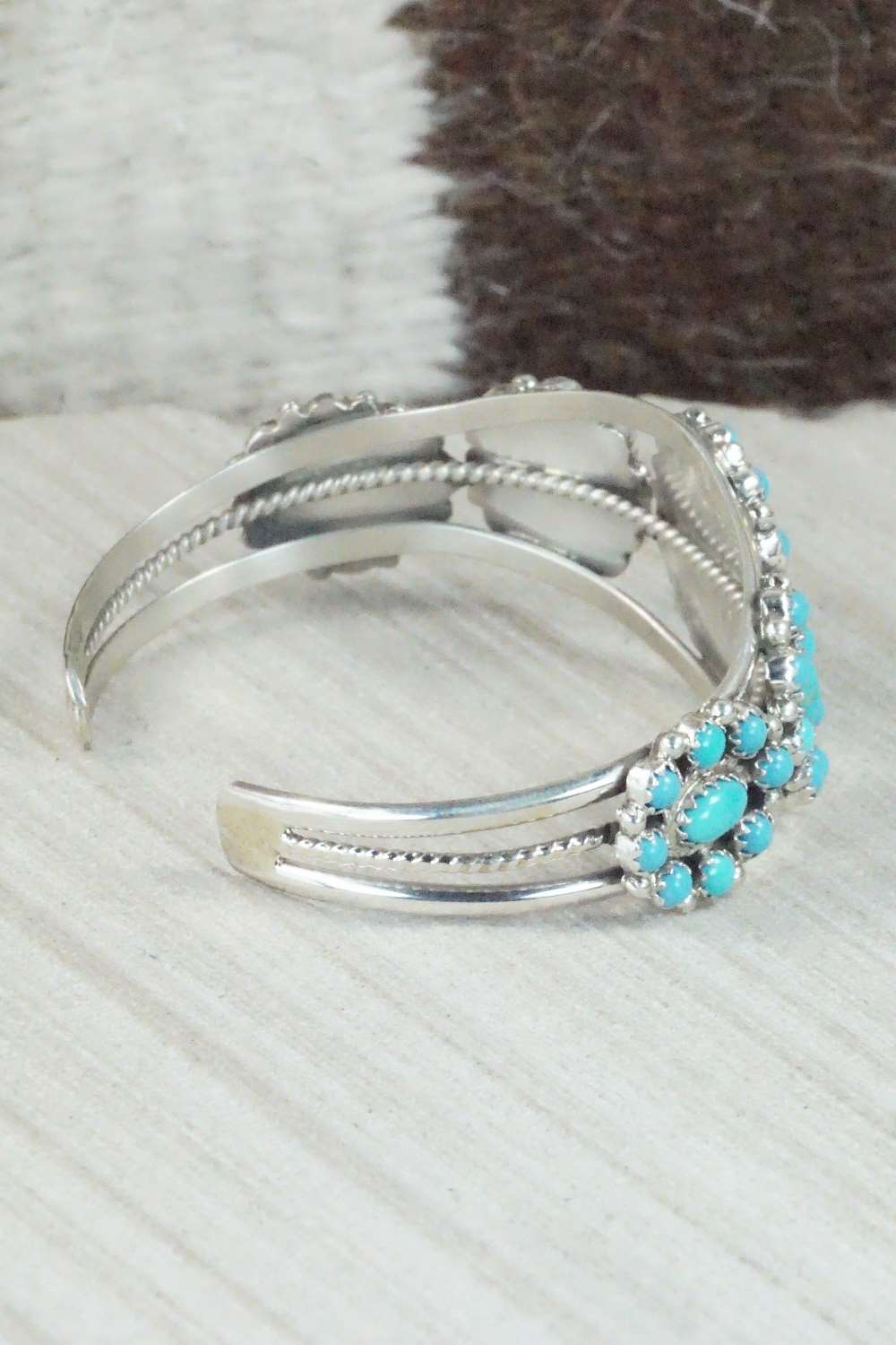Turquoise & Sterling Silver Bracelet - Nathaniel Curley