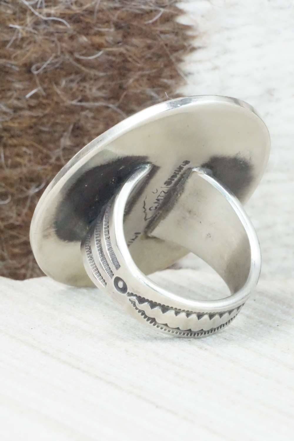 Turquoise & Sterling Silver Ring - Calvin Martinez - 8