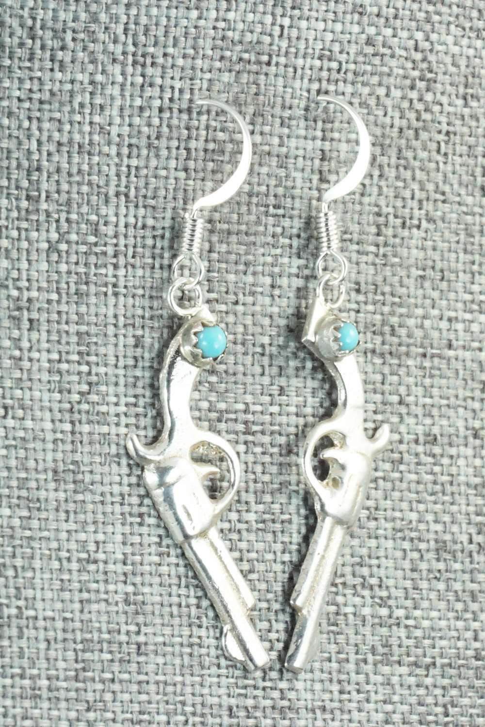 Turquoise & Sterling Silver Earrings - Bruce Chee