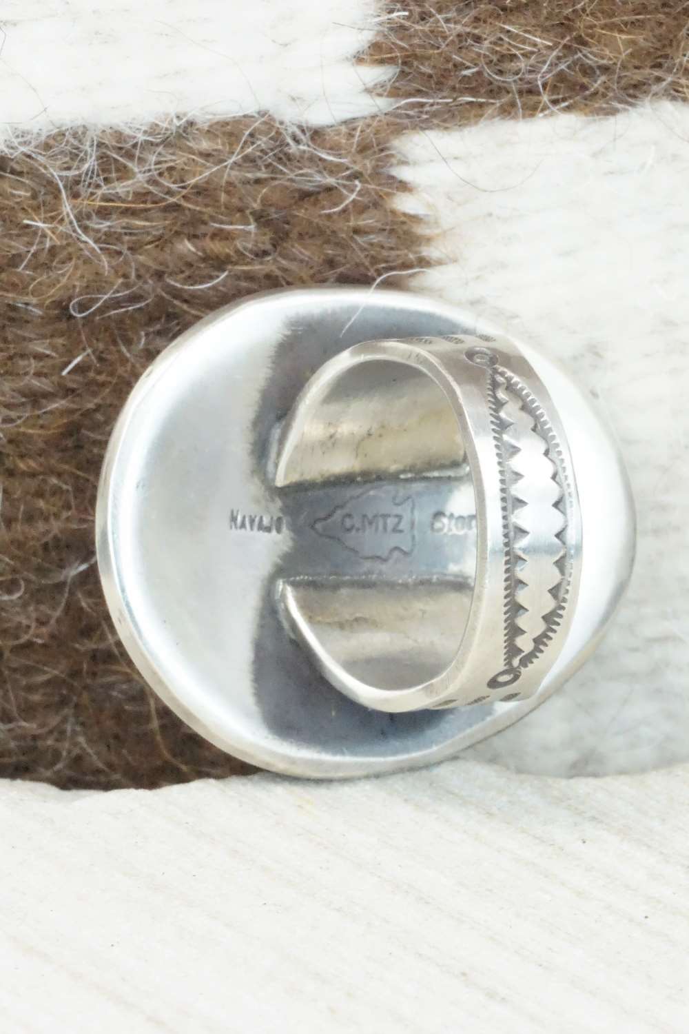 Turquoise & Sterling Silver Ring - Calvin Martinez - 8