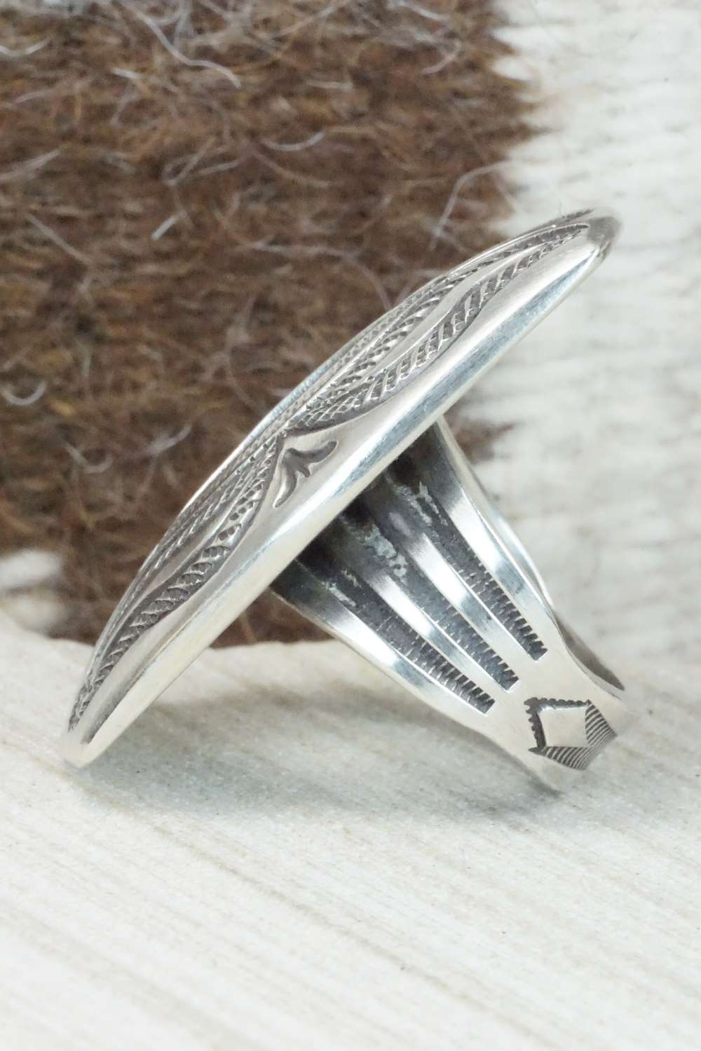 Sterling Silver Ring - Calvin Martinez - Size 8.5