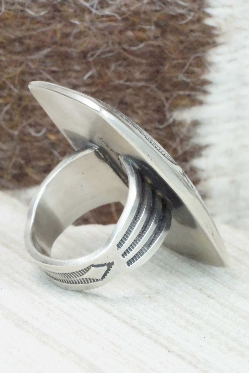 Sterling Silver Ring - Calvin Martinez - Size 8.5