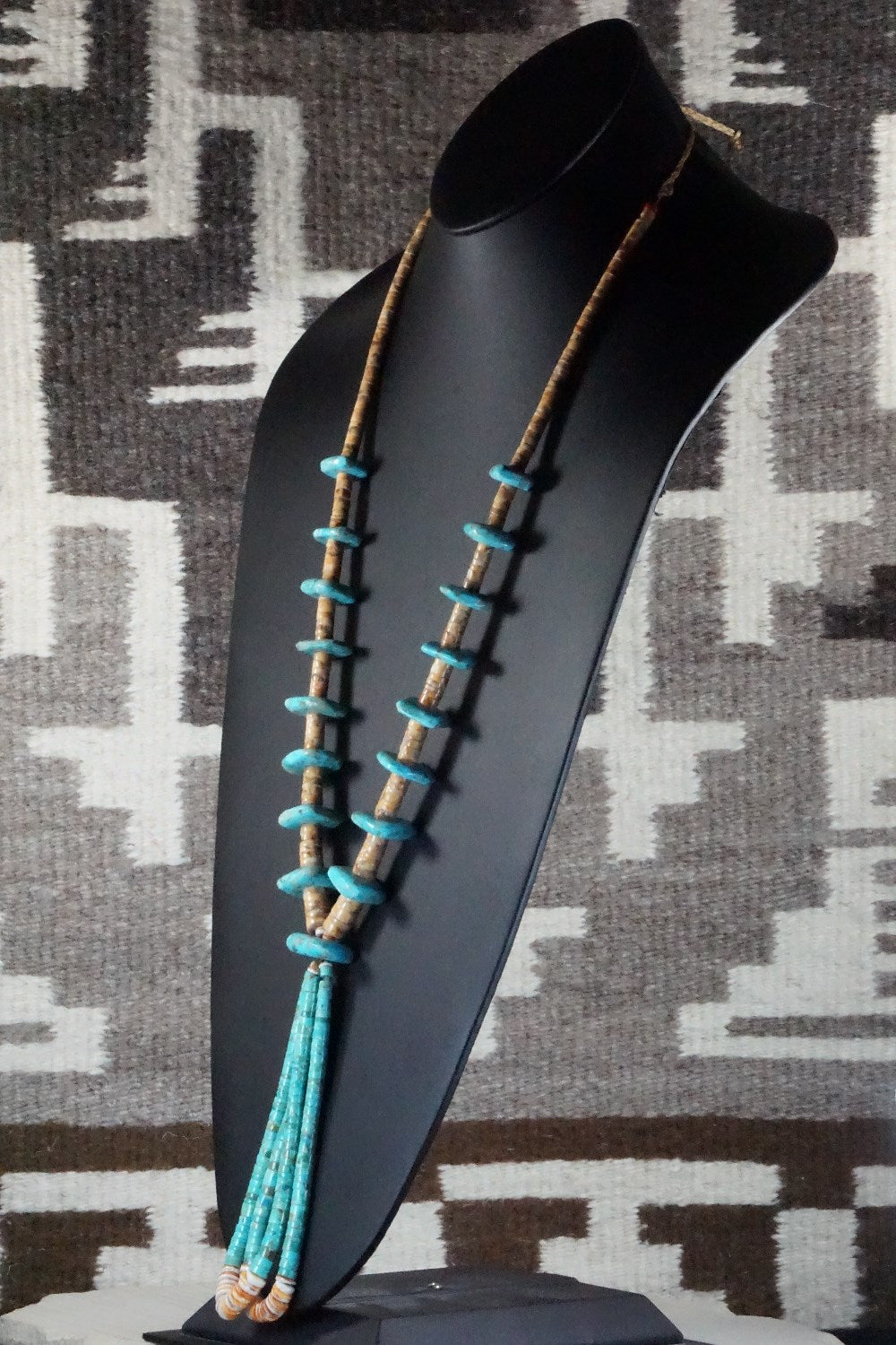 Turquoise & Spiny Oyster Necklace - Joann Garcia