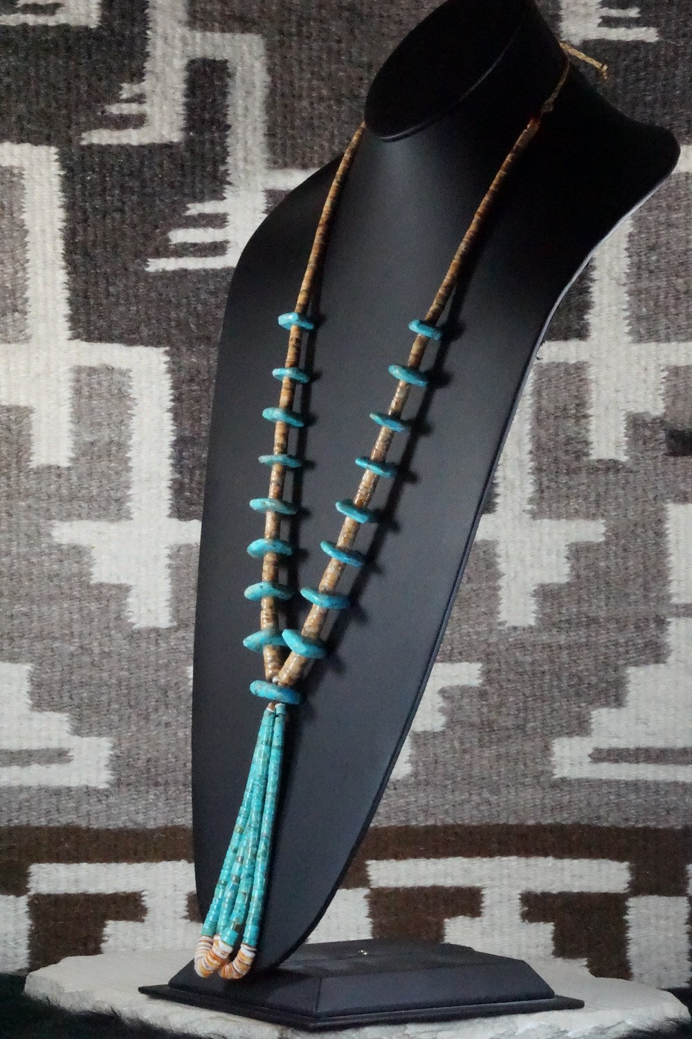 Turquoise & Spiny Oyster Necklace - Joann Garcia