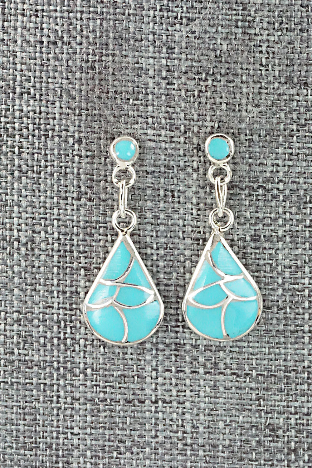 Turquoise & Sterling Silver Earrings - Orena Leekya
