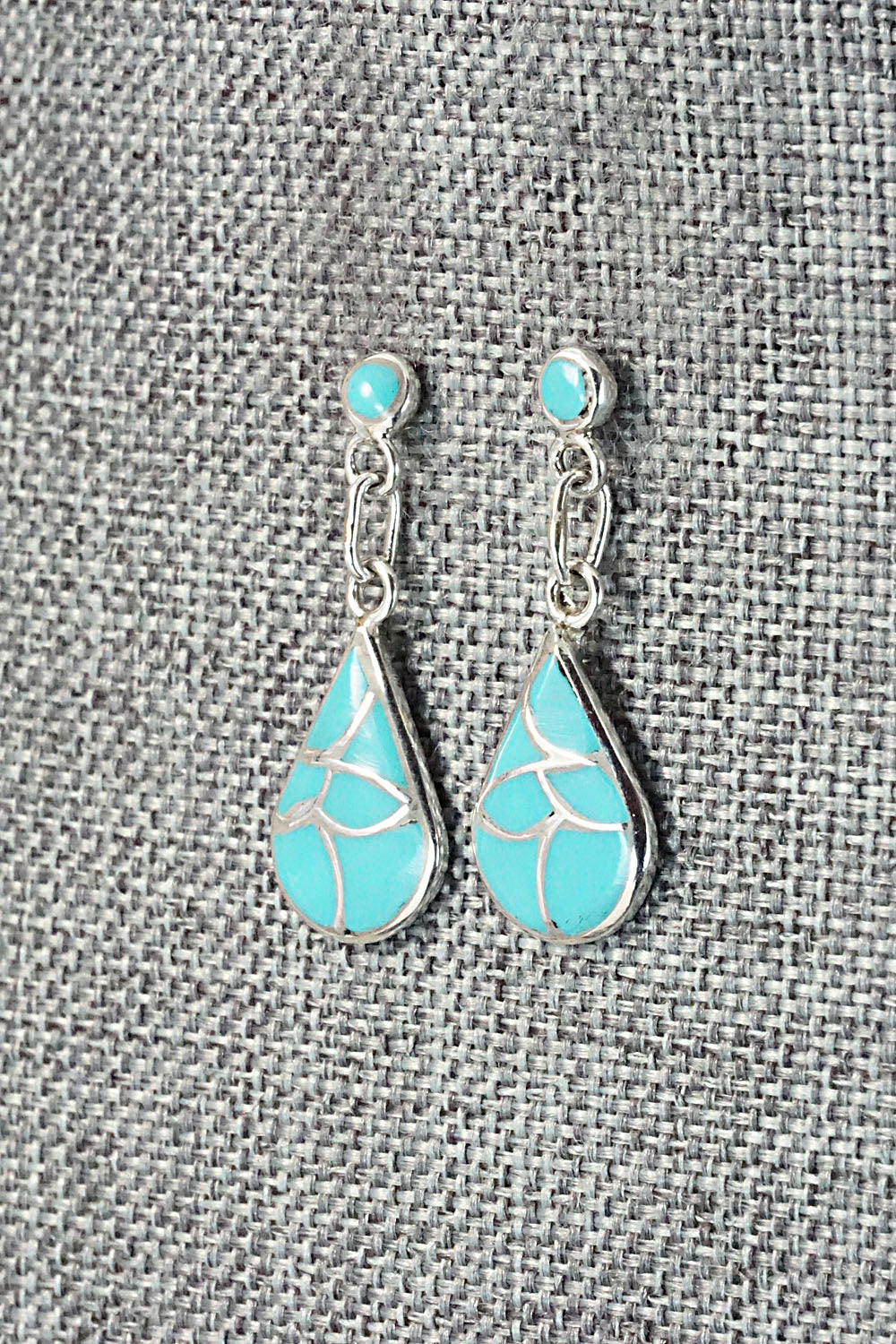 Turquoise & Sterling Silver Earrings - Orena Leekya
