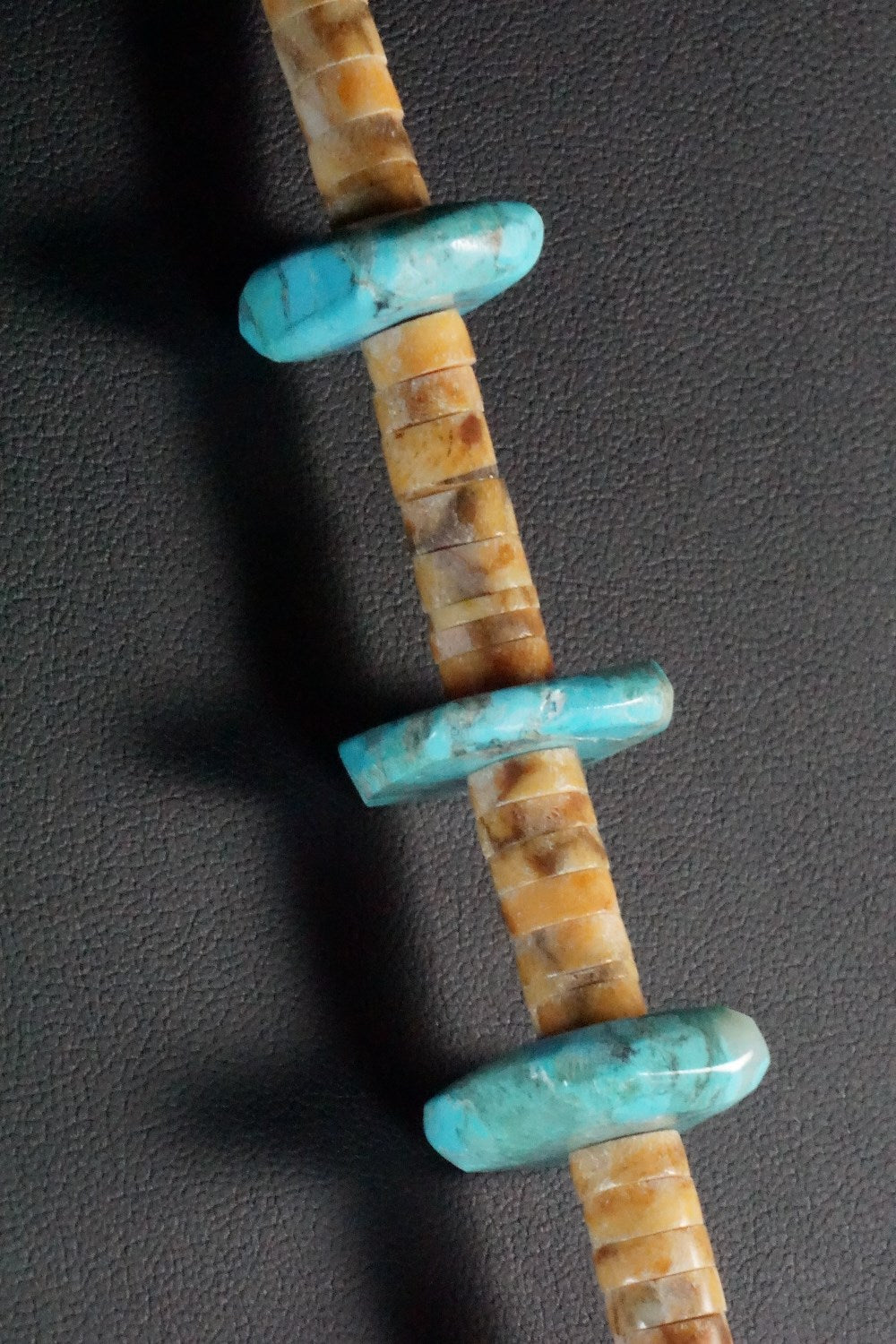 Turquoise & Spiny Oyster Necklace - Joann Garcia