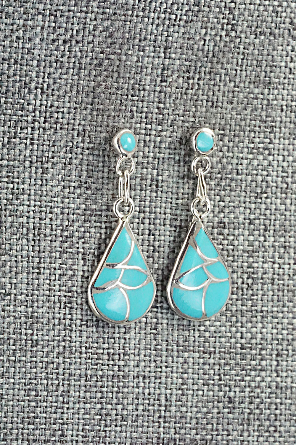 Turquoise & Sterling Silver Earrings - Orena Leekya