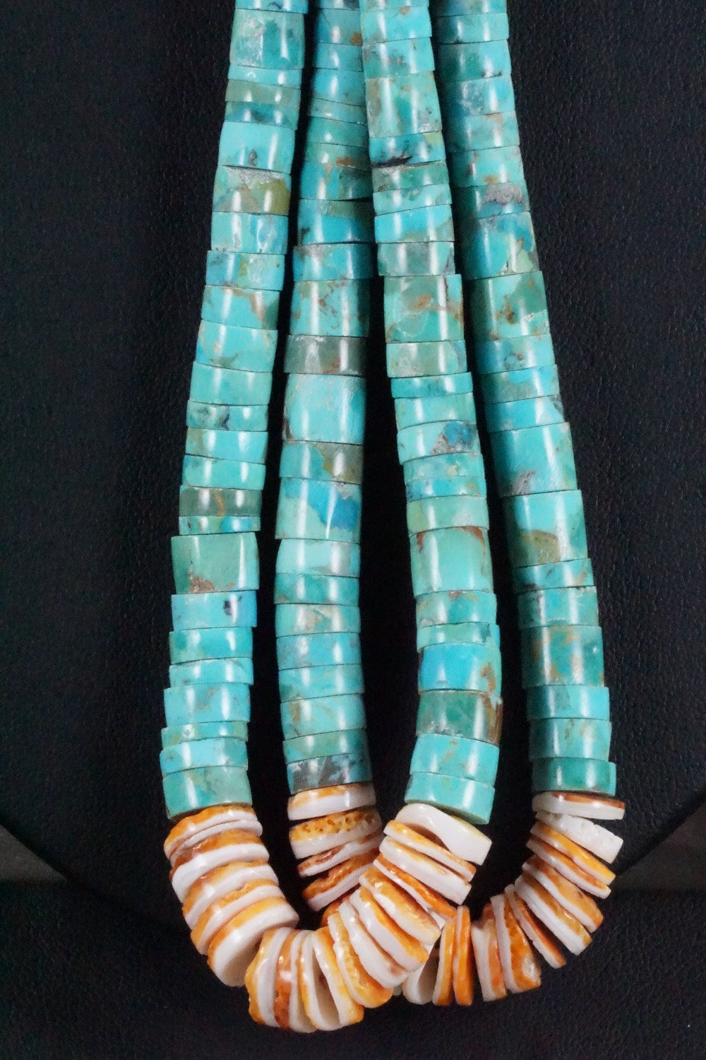 Turquoise & Spiny Oyster Necklace - Joann Garcia