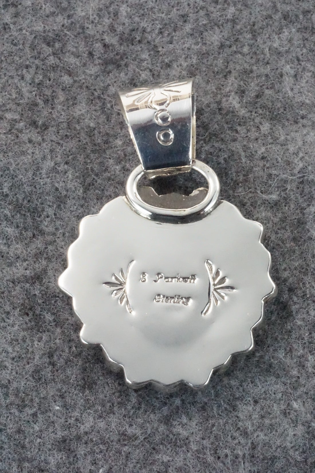 Spiny Oyster and Sterling Silver Pendant - Sandra Parkett