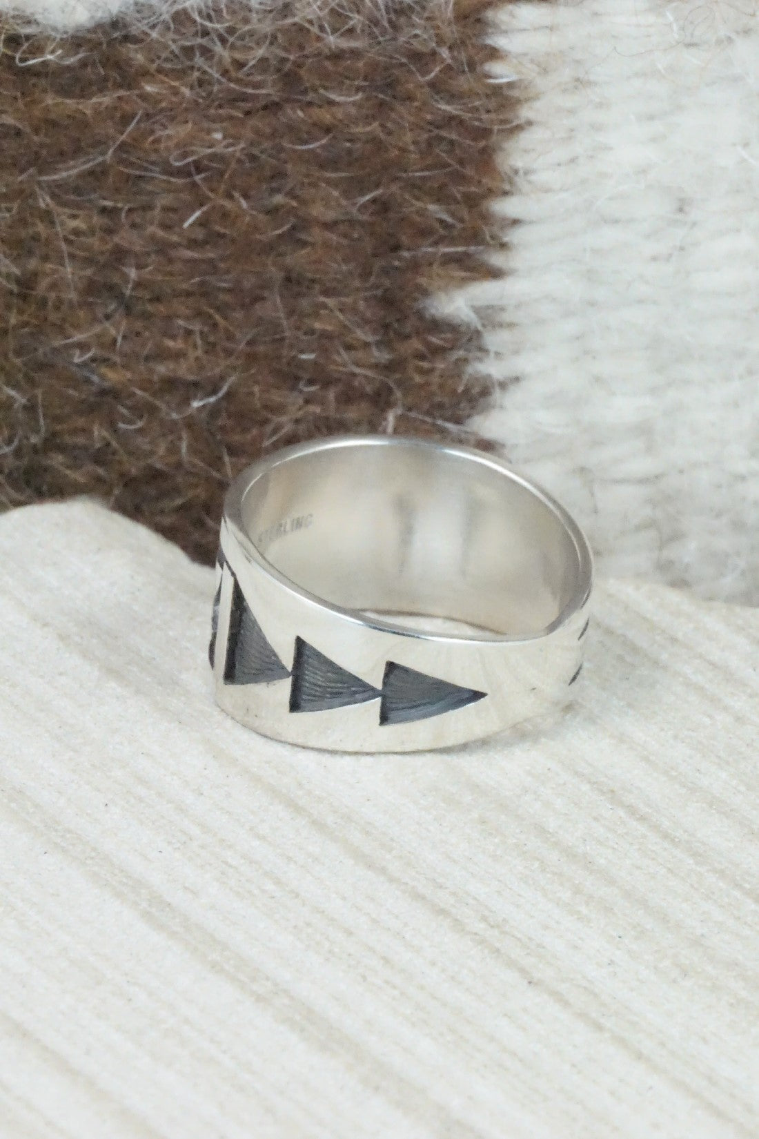 Sterling Silver Ring - Timothy Mowa - Size 12