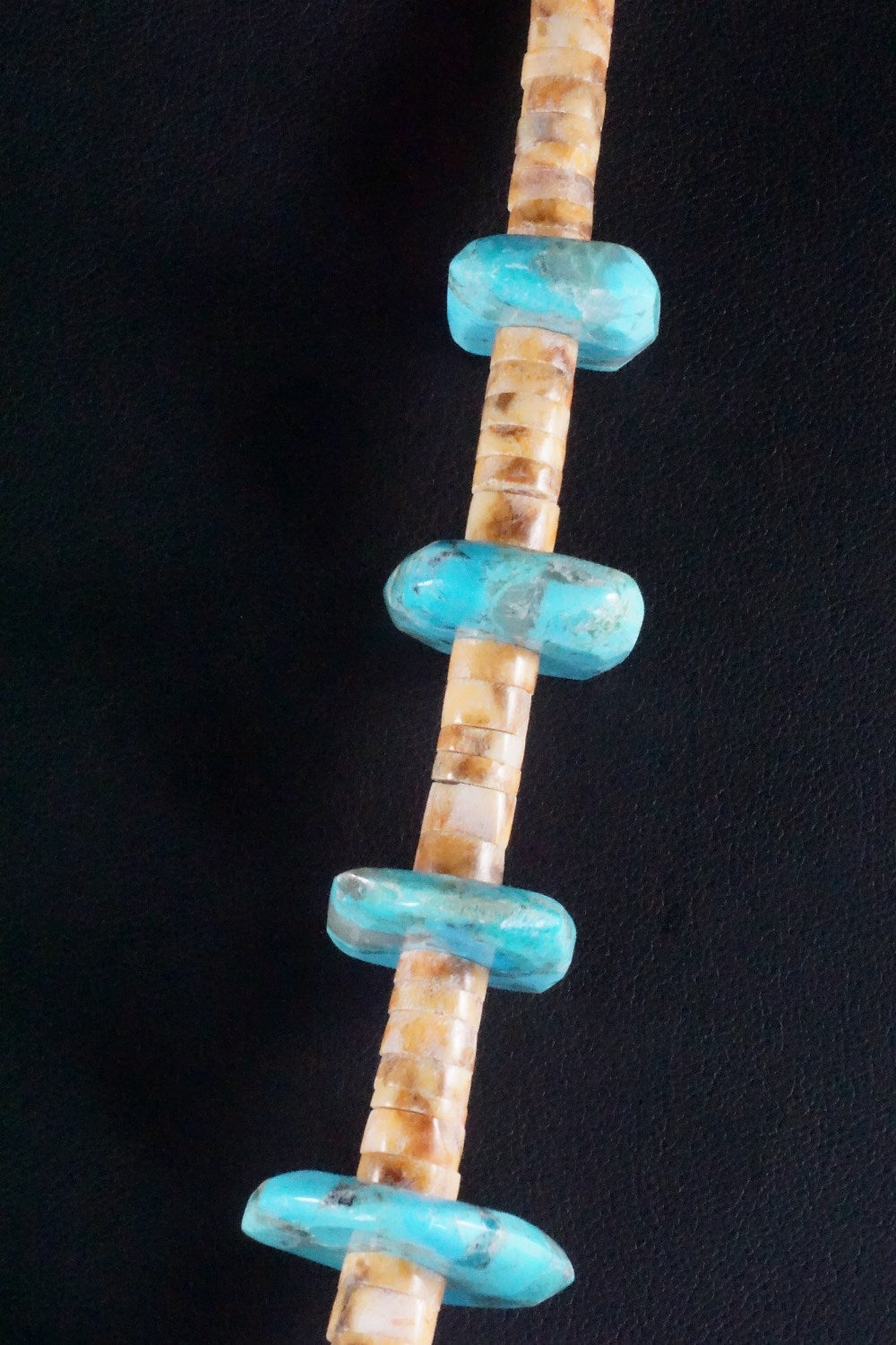 Turquoise & Spiny Oyster Necklace - Joann Garcia