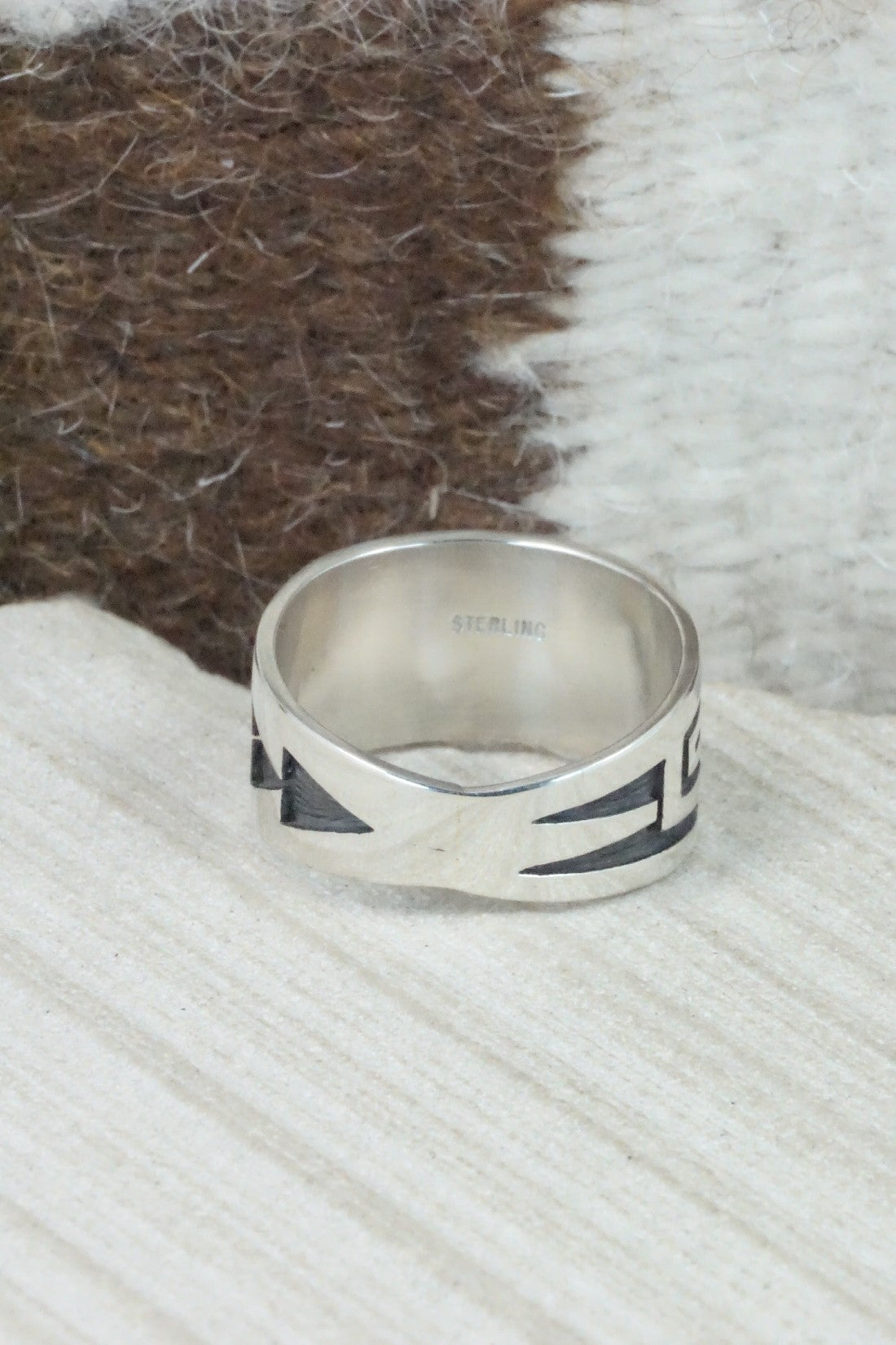 Sterling Silver Ring - Timothy Mowa - Size 12