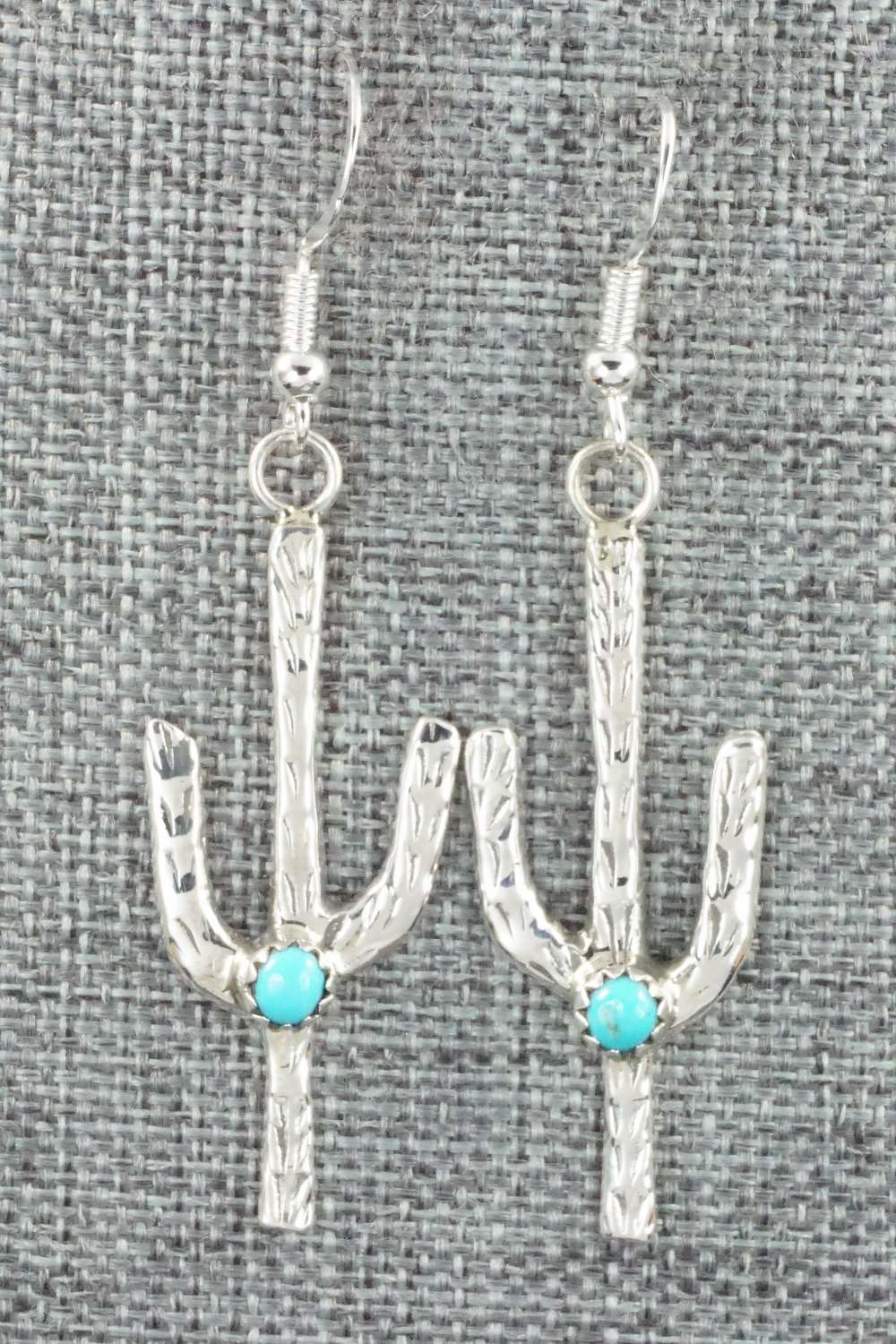 Turquoise & Sterling Silver Earrings - Pauline Nelson