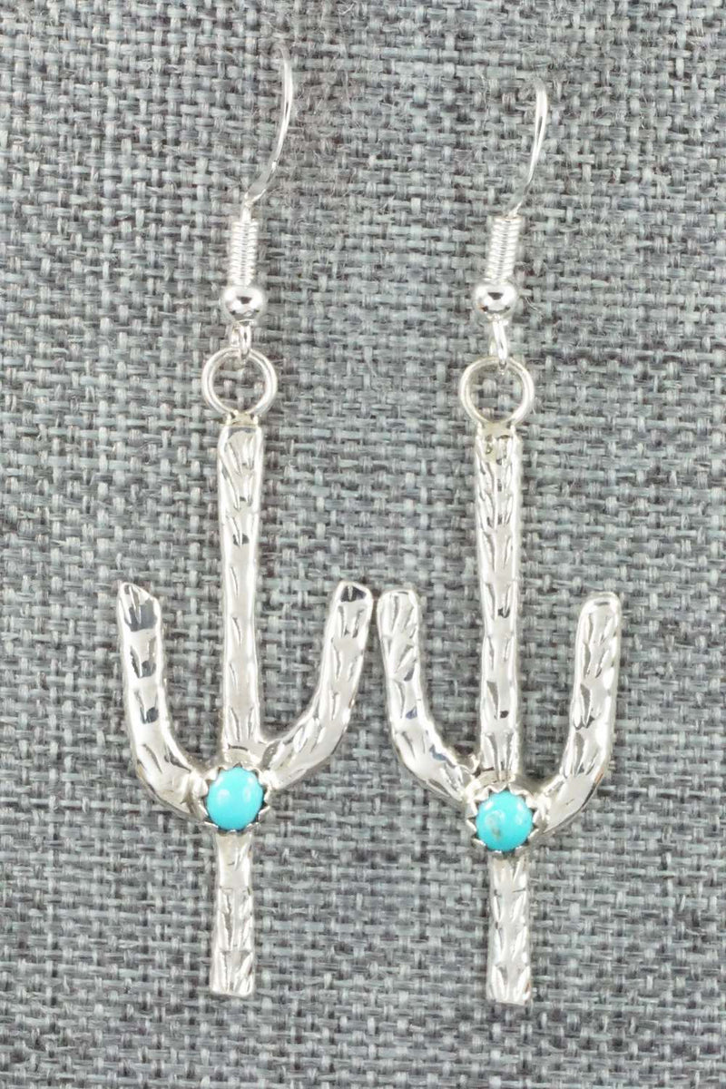 Turquoise & Sterling Silver Earrings - Pauline Nelson