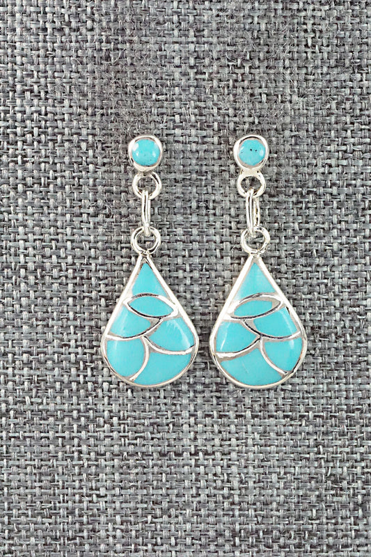 Turquoise & Sterling Silver Earrings - Orena Leekya