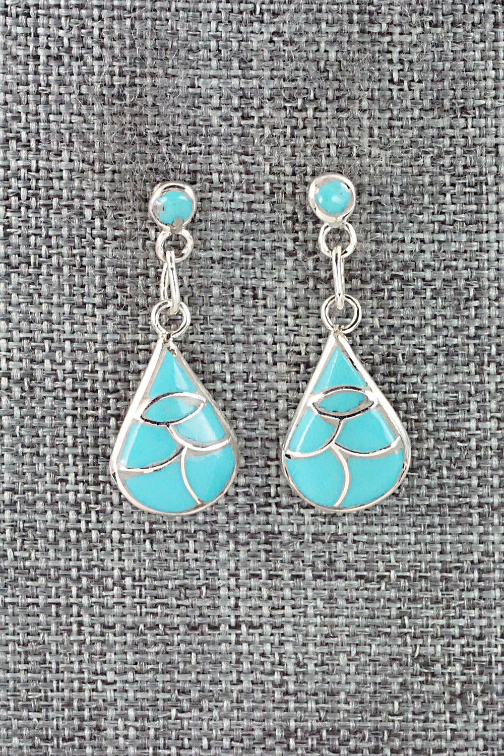 Turquoise & Sterling Silver Earrings - Orena Leekya
