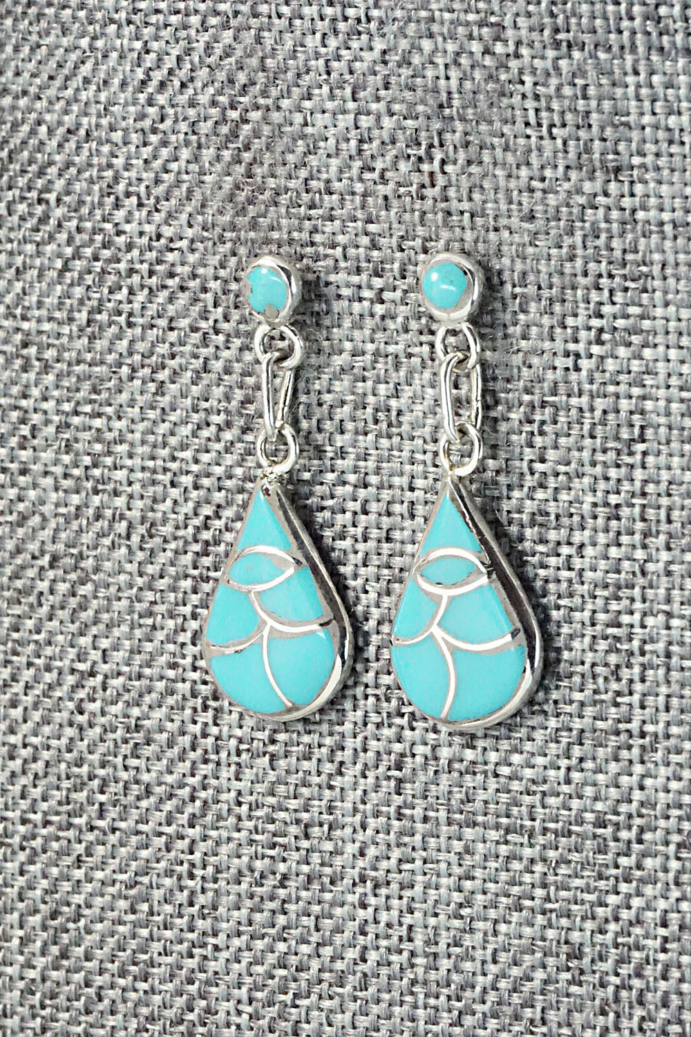 Turquoise & Sterling Silver Earrings - Orena Leekya