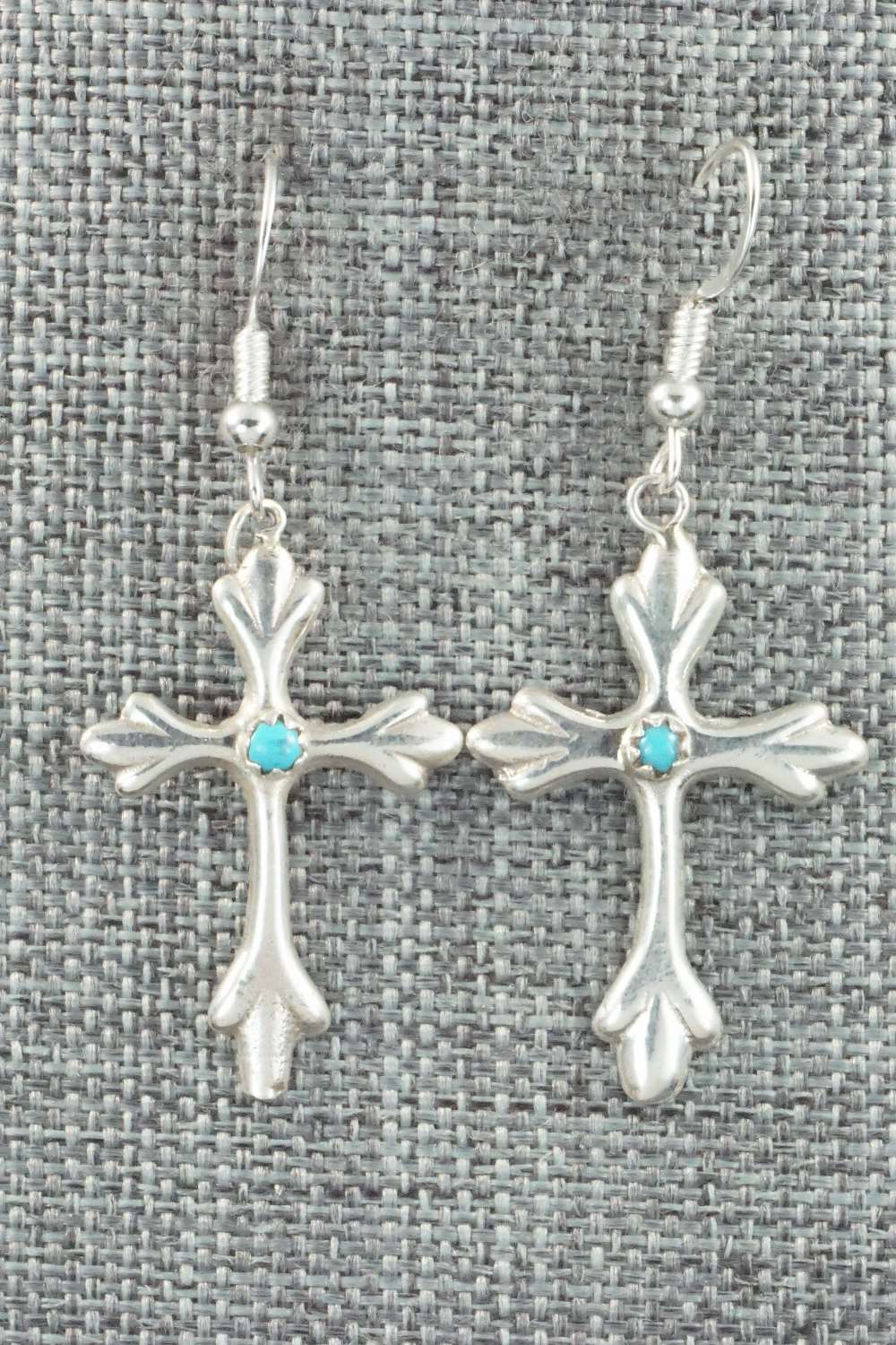 Turquoise & Sterling Silver Earrings - Lorraine Chee