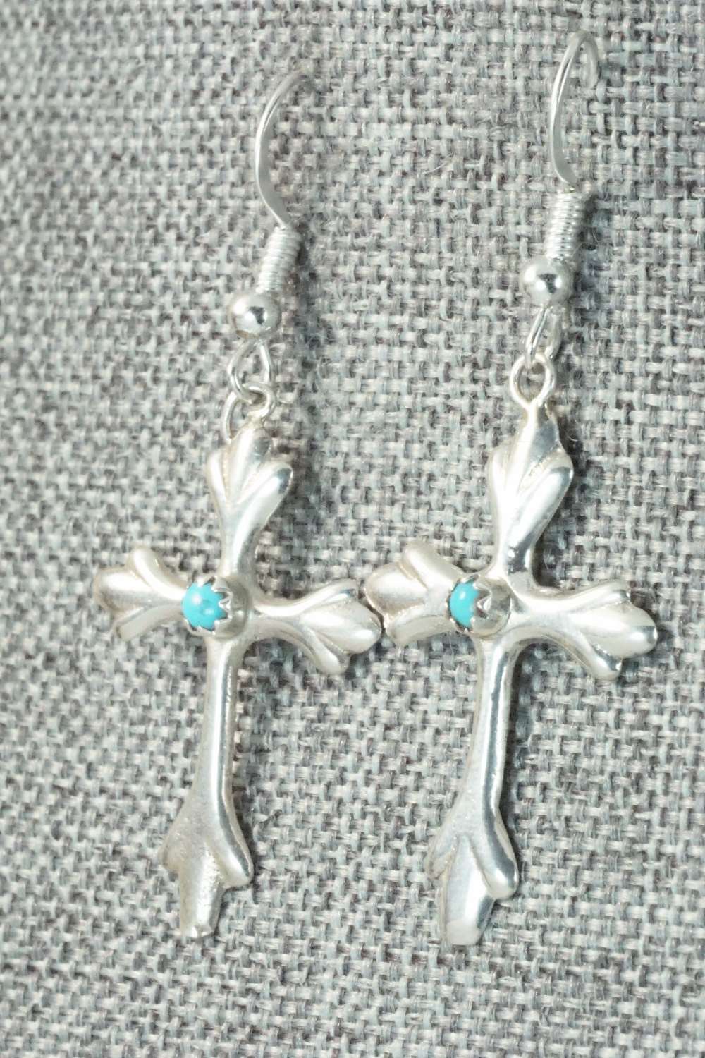 Turquoise & Sterling Silver Earrings - Lorraine Chee